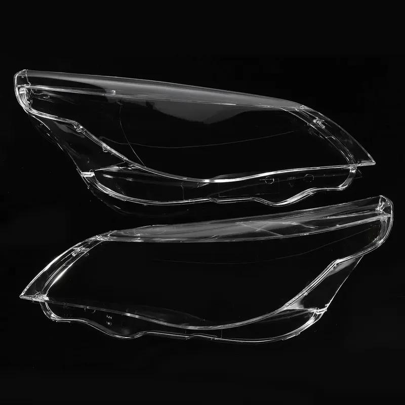 Rechts & Links Auto Scheinwerfer Objektiv Glas Lampcover Abdeckung Lampenschirm Shell Für BMW E60 E61 25I 530I 545I 550I 2003-2010 scheinwerfer Abdeckung
