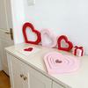 3 Pcs Day Romantic Heart Shape Sign Wooden Heart Centerpiece Valentine's for Table Fireplace Party Decor