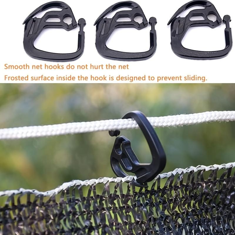 Durable Black Plastic Sunshade Cloth Clips, Easy-to-Use Lock Clips for Greenhouse Shade, Agriculture, Outdoor Canopy, Curtains, Patio, Balcony