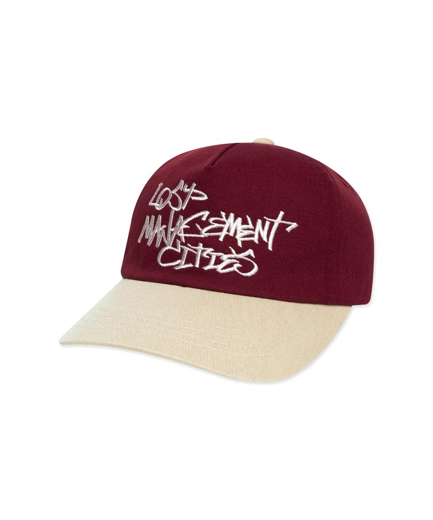 LMC Color Block Tagging 5Panel Cap Burgundy