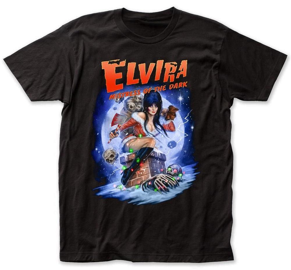 SALE Elvira Mistress of The Dark vintage black T-shirt Cotton Unisex T-Shirt M