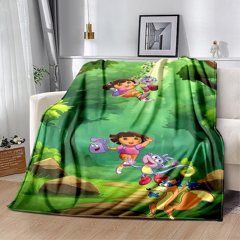 Dora Explorer Blanket Comfortable Suitable for Office Chair Seaside Bed for All Seasons Modern Suitable for Gifting Relatives and Friends