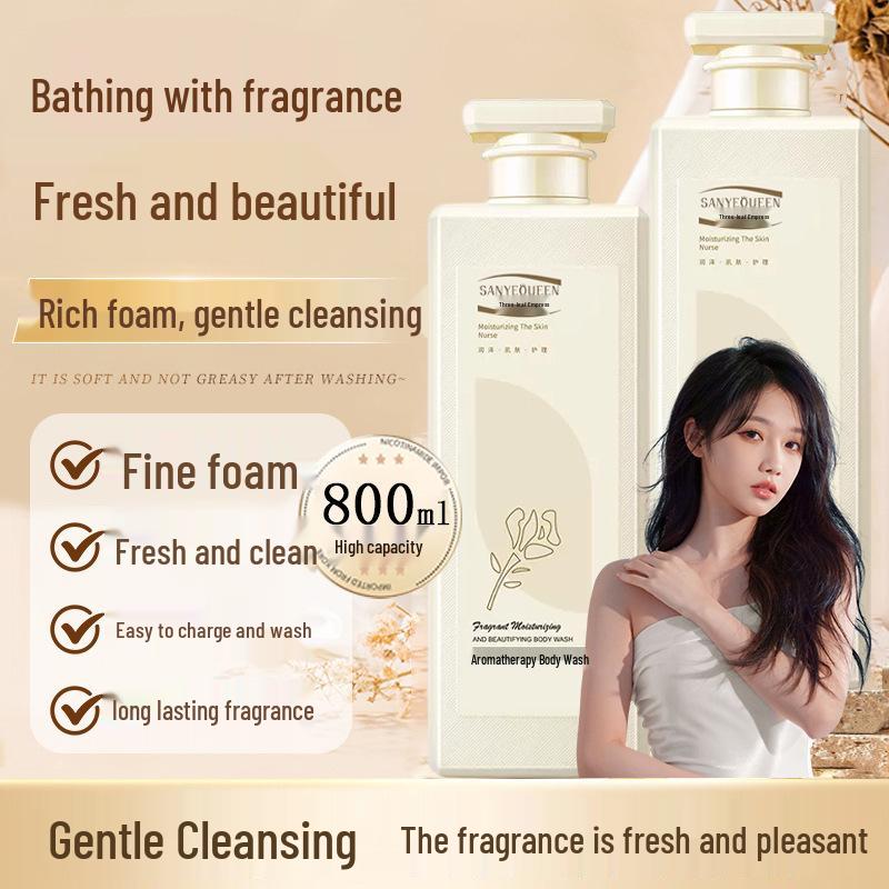 Fragrant 800ml Moisturizing Shower Gel for Skin Nourishment & Anti-Itch Care - Perfect for Autumn/Winter Dryness