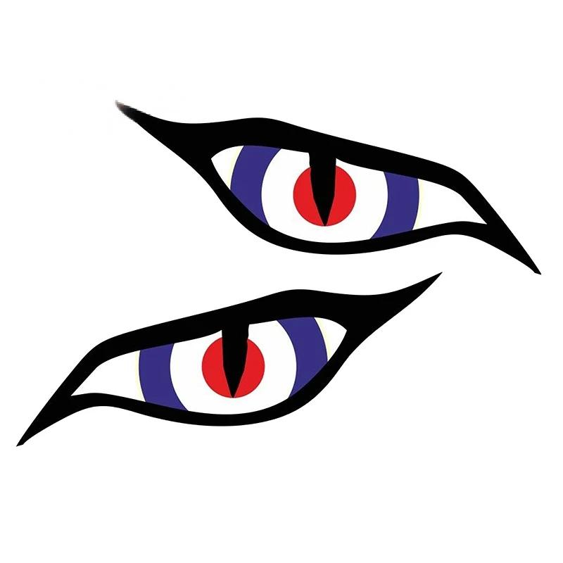 Car Stickers for Evil Yellow Eyes RV Motorcycle Occlusion Scratch Waterproof Windshield VAN Anime Decal STICKER Products