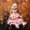 Ny ankomst Princess Reborn Baby Girl Dolls 55 cm Full Silikon Vinyl Kan bade DIY Medfølgende lekekamerater Tidlig utdanning Dukkeleker