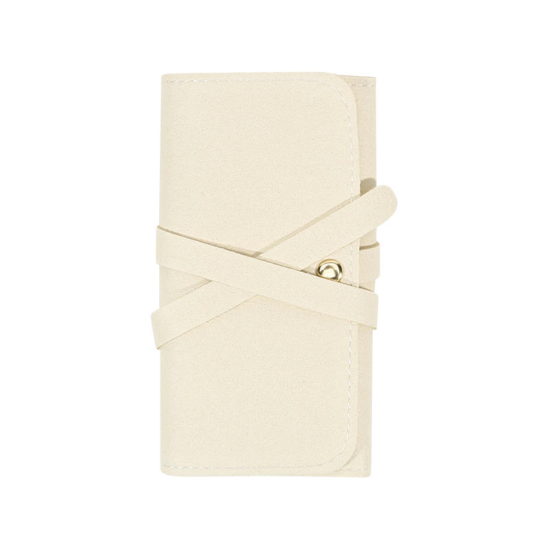 Fashion Women Leather Travel Jewelry Organizer Bag Portable Compact Case for Necklace Earring Ring Storage