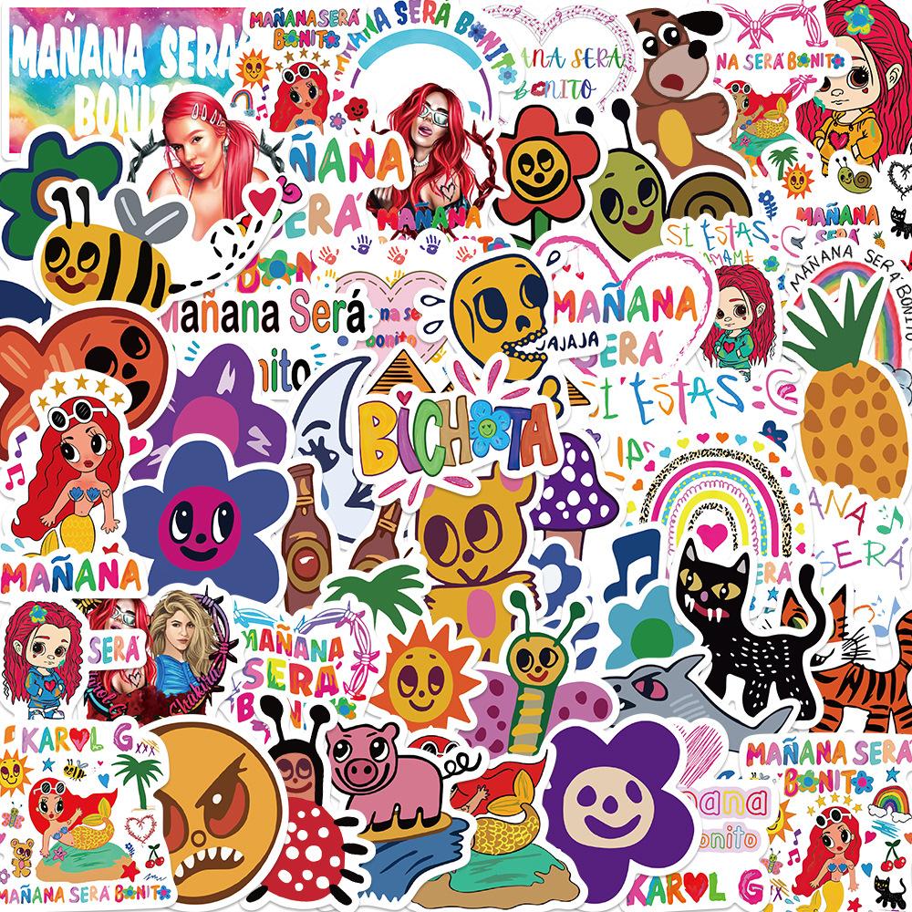 52 Albums Manana Sera Bonito Graffiti Stickers Decorate Guitar Suitcase Waterproof Popular