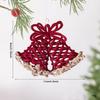 Flocked Candy Cane Decorative Flocked Christmas Ornament Holiday Hanging Decoration Christmas Themed Christmas Tree Decoration