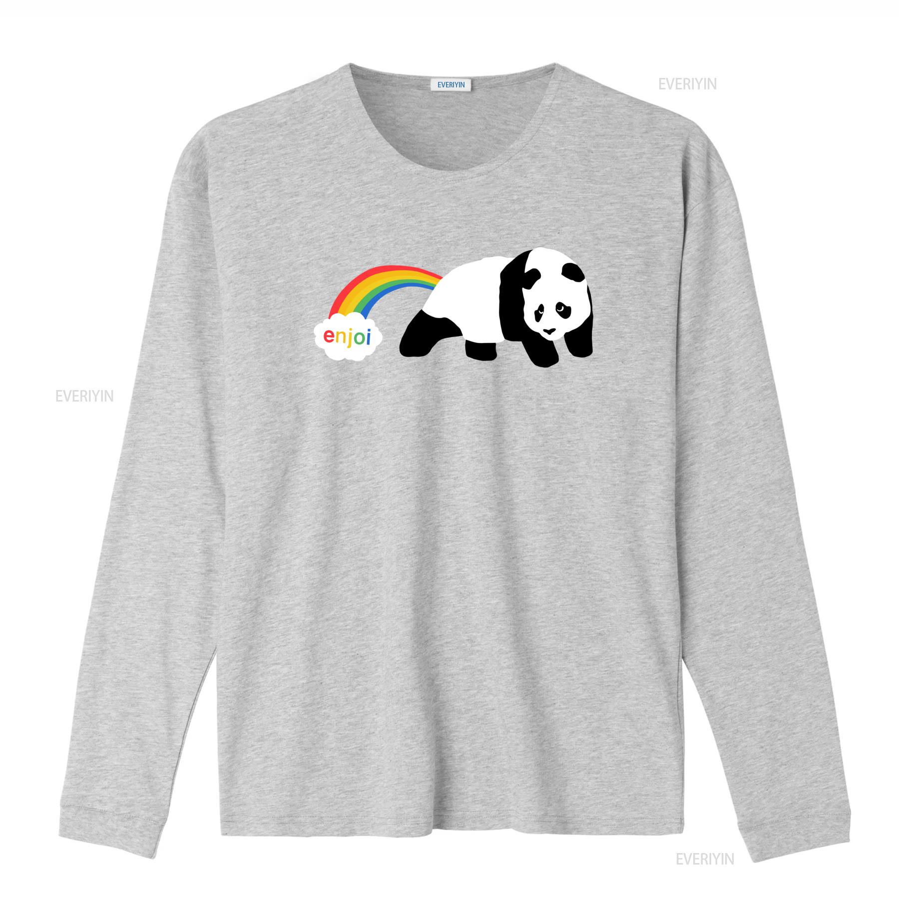 2000er Vintage Enjoi Skateboard Panda Regenbogen T-Shirt Größe M vintage Gewaschen Leicht Mann Stilvoll Vielseitig Weich Unisex Lässig XL