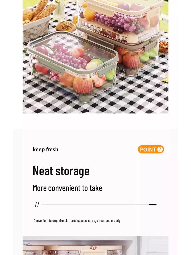 Tragbare Frischhalte-Picknick-Bento-Box mit großem Fassungsvermögen