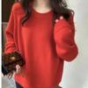 Pullover Sweater O Neck Female 2022 Women Autumn and Winter Solid Casual Korean Loose Outwear Pullover Knitwear Sweater Tops