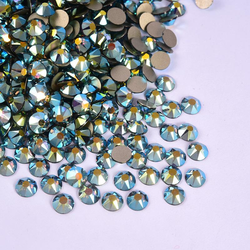 16 Cut Sides Eight Big And Eight Small Imitation Austrian Flat Bottom Drill Nail Drill Ab Color Diy Mobile Phone Case Glass Accessories Rhinestone