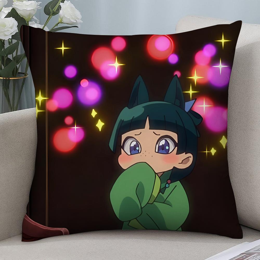 A-Apothecary Diaries maomao Pillow Case 3D Print Polyester Fiber 40*40 cm Home Sofa Throw Pillow Cover Decoration Festival Gift