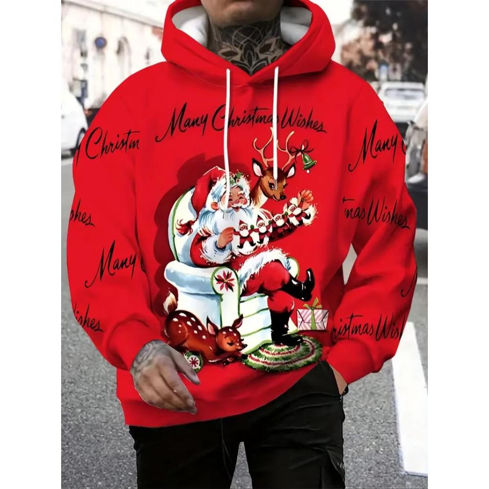 Simple Comfortable Men's Hooded Sweatshirt Casual Loose Hoodies Sweatshirts Men’s