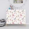 Cute Unicorn Rainbow Peel And Stick Cartoon Wallpaper Self-Adhesive Pink/Grey Wall Stickers for Kidroom Easy To Paste Home Decor