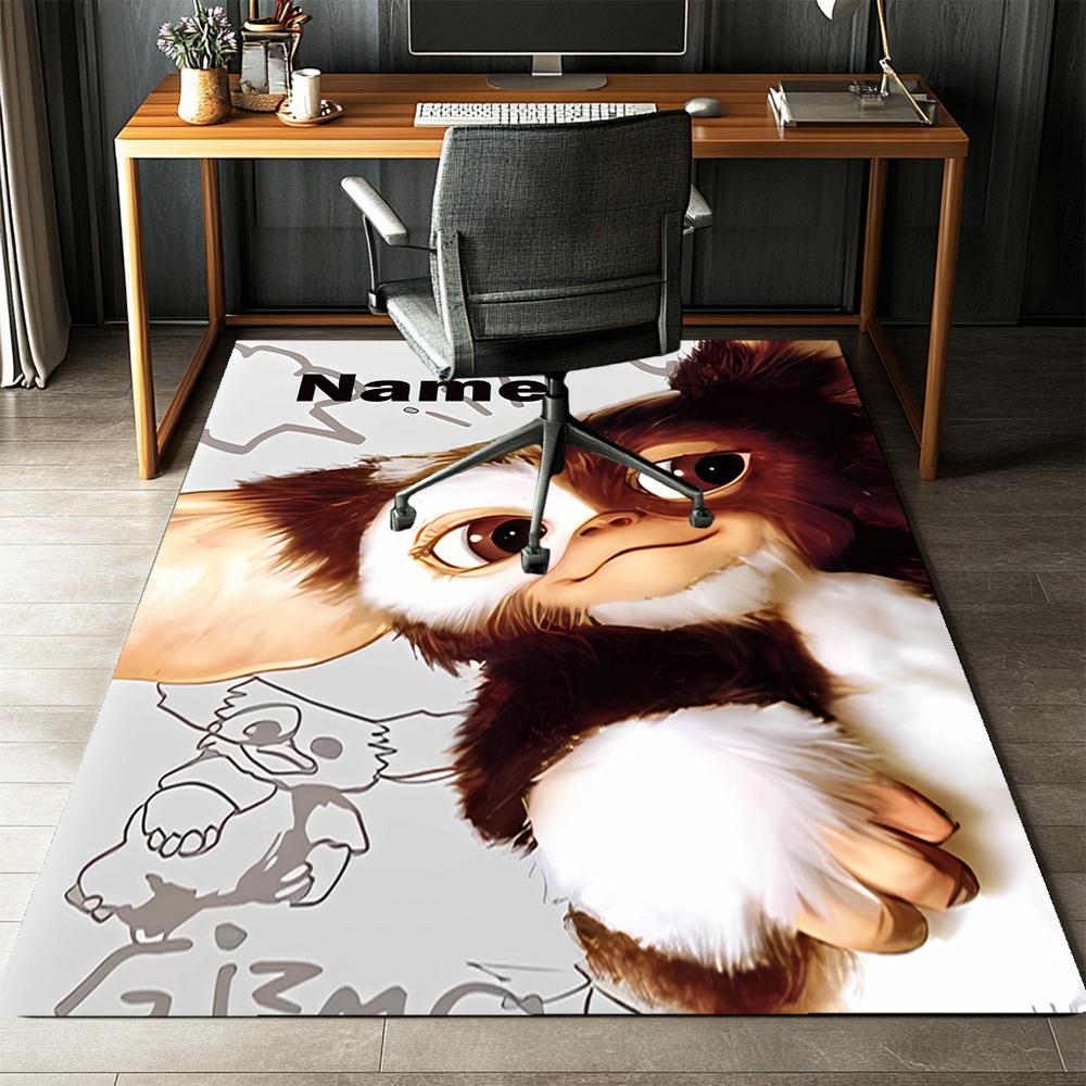 Custom Name Gremlins Printed Carpet,Rug for Office Chair Living Room Bedroom Kitchen Room Decor Gifts.