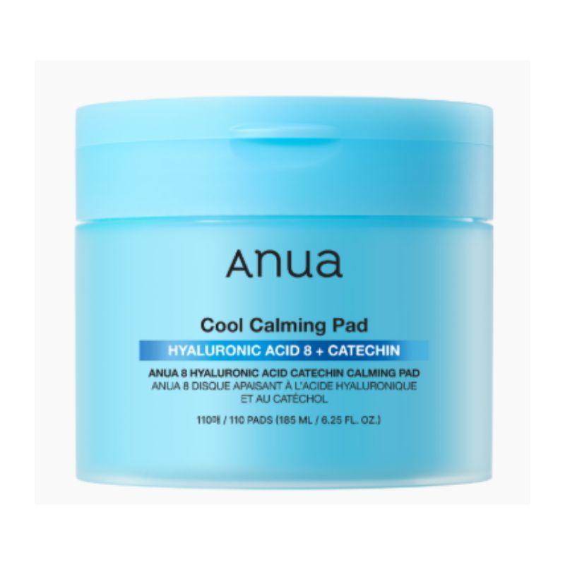 Anua 8 Hyaluronic Acid Catechin Calming Pad 110 Sheets 185ml – Hydrating & Soothing Toner Pads