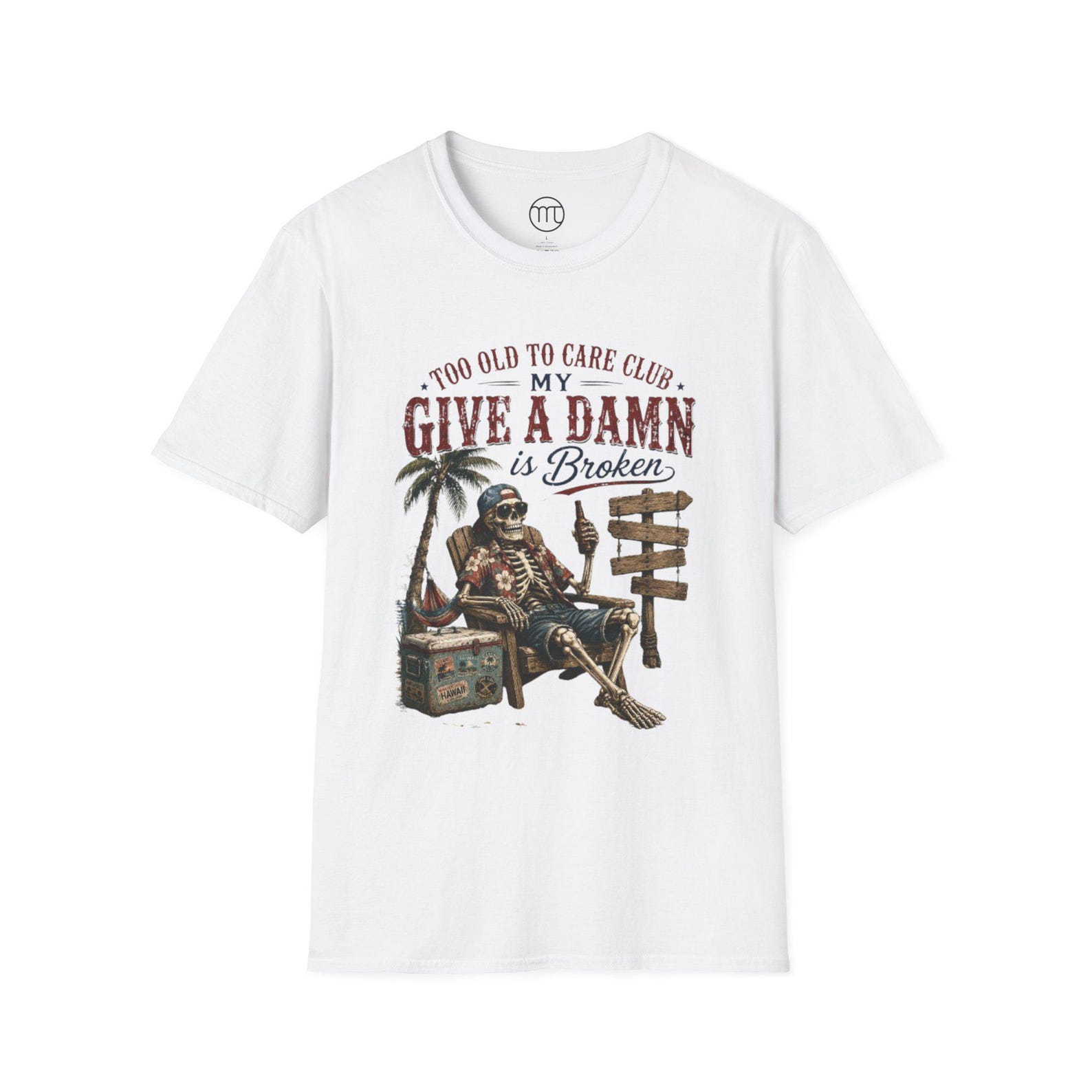 Too Old to Care Club Don t Care My Give A Damn is Broken TShirt, Funny Senior Humor Gift, Sarcastic Aging Graphic Tee, Retirement Joke Shirt XL
