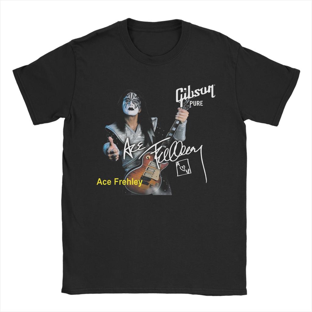 Rip Ace Frehley The Spaceman 1951-2025 kiss band Apparel Men Women T Shirt 100% Cotton Tee New Arrival  T-shirt Clothing