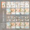 20 Sheets/pack Dual Material Self-Adhesive Sticker Book Cozy Journey Series Character Travel Theme Holiday Decoration