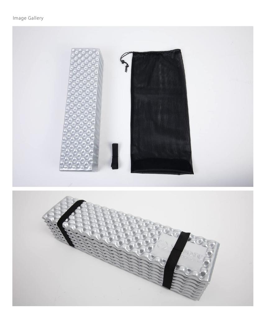 Aluminum Waffle Mat Camping Foldable Aluminum Blocks Cold 183 x 56 x 2 460 Storage Bag Included S'more Mat, Mat, Compact, Insulates, Air, Lightweight,