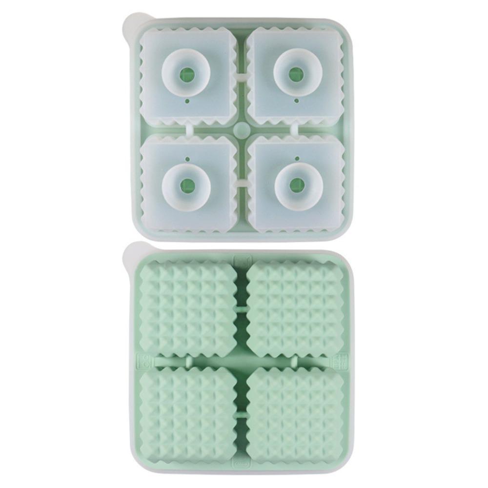 Reusable Square Ice Cube Mold Silicone Ice Ball Mold Multifunctional Whiskey Ice Cube Tray  Pudding