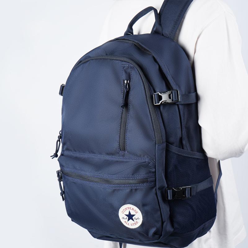 New Converse Recycled Polyester Backpack Unisex Obsidian Blue 10021138-A02