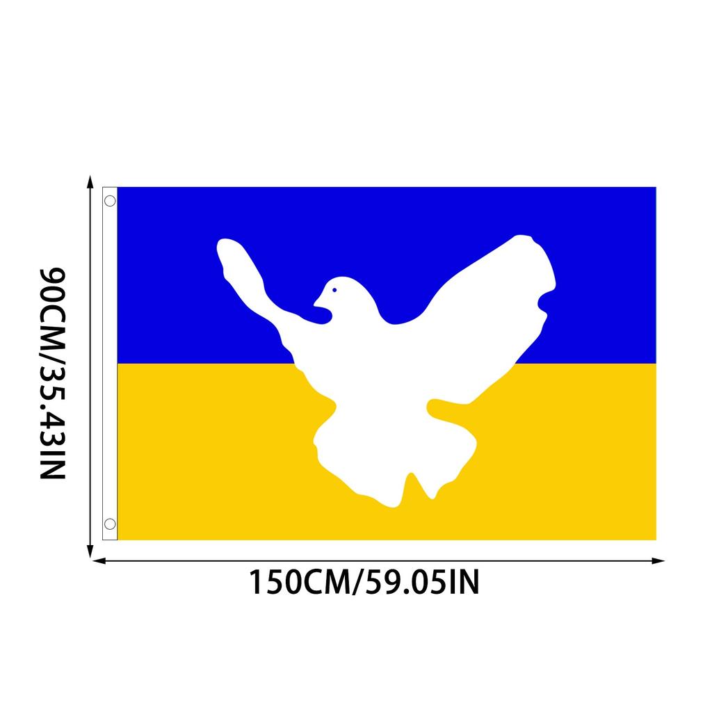 3x5 Ukraine Ukrainian Small Flag 3'x5' House Banner Super Polyester Premium Fade Resistant