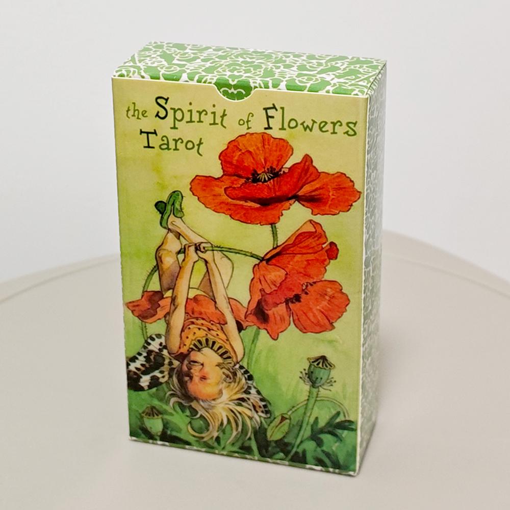 12*7cm The Spirit of Flowers Tarot Deck 78 Pcs Delicate, Lovely Tarot Cards Printed on 350GSM Double-embossed Cardstock
