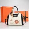 Artful Chinese Style Embroidered Pu Crossbody Bag For Daily Use Gift For Mom