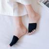 Breathable Invisible Women Non-slip Summer Cotton Half Palm Socks Sock Slippers Open Toe Socks