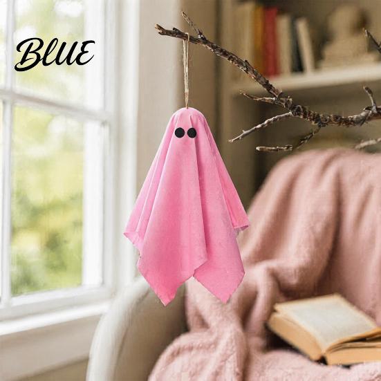 Lightweight Ghost Hanging Matte Finish Decor Pink Pastel Decor Halloween White Soft Pendant Fabric Ornaments Cute Spooky Party Home