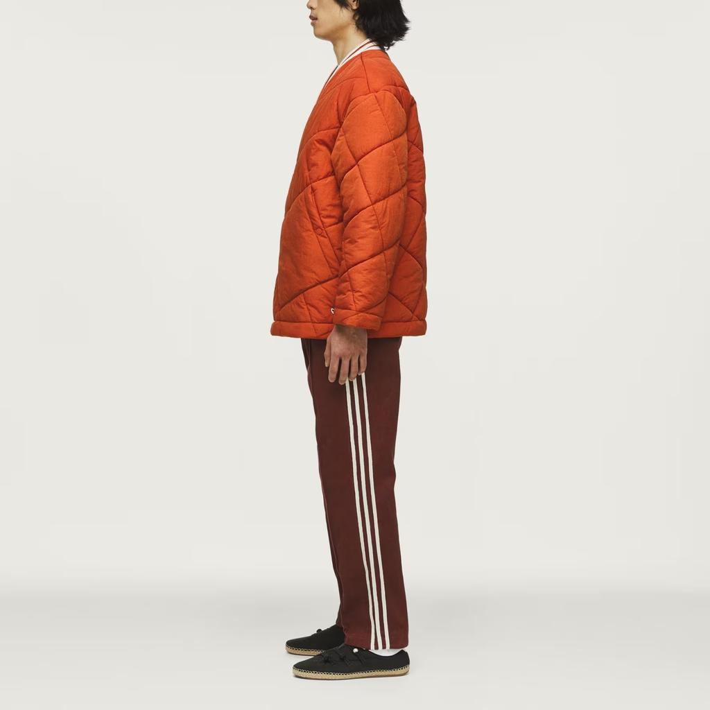 Adidas Originals × CLOT Zavinovací bunda od Edisona Chena CNY Nový čínský styl Pruhovaná bunda s výstřihem do V Teplá bunda s dlouhým rukávem Unisex bunda KD4030