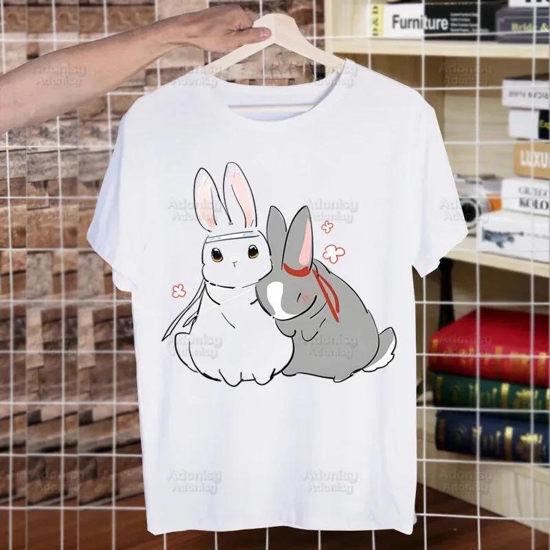 Mo Dao Zu Shi The Untamed Harajuku Man T Shirts Lan WangJi Wei Wu Xian Tees Shirt Tops Short-Sleeved Aesthetic Anime T Shirt