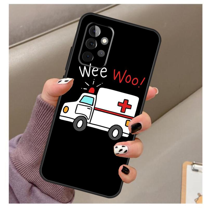 EMT EMS Ambulance Case For Samsung Galaxy A51 A71 A12 A22 A32 A42 A52 A72 A50 A70 A21S A52S A03S Phone Cover