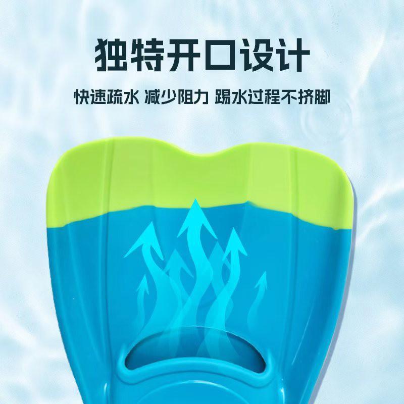 Silicone Short Fins Adults Unisex Swimming Snorkeling Freestyle Breaststroke Lightweight Dive Gear