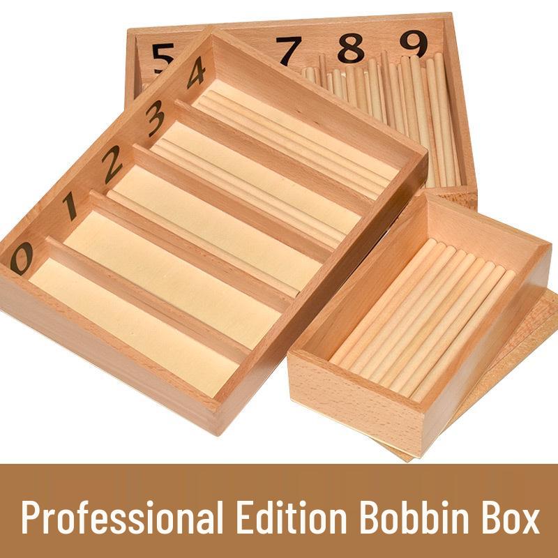 Montessori Spindle Box and Math Manipulatives for Number Learning, Addition, Subtraction, and Number Recognition for Toddlers.