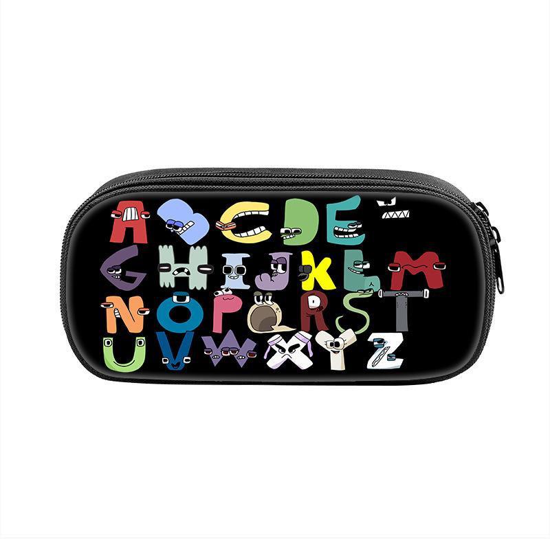 Backpack Alphabet Legend Cartoon Digital Printing School Bag Alphabetlore Satchel Pencil case