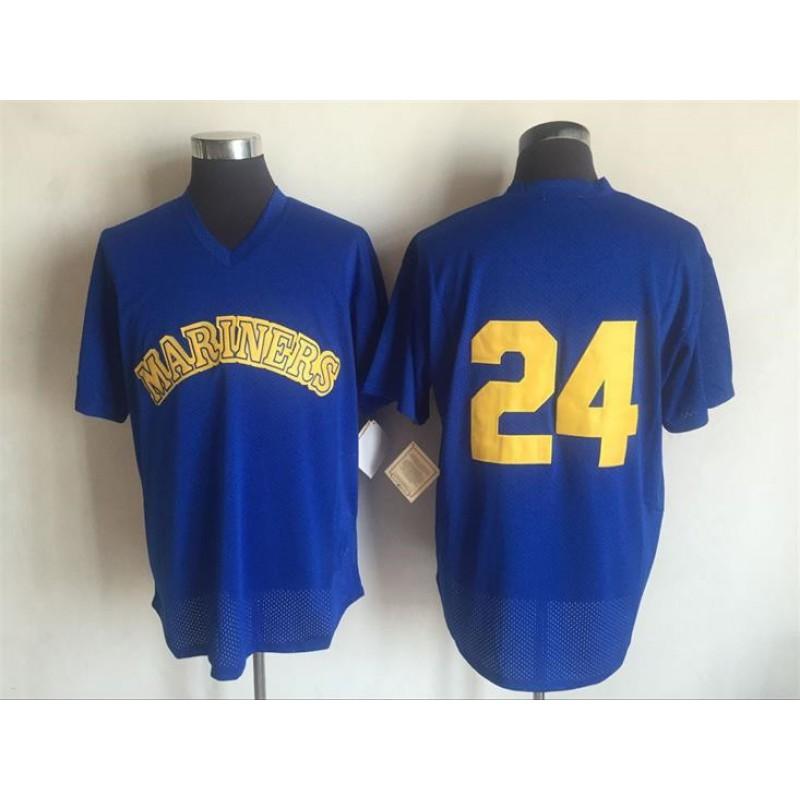 Vintage Seattle Mariners Baseball Jersey Unisex Embroidered Sport Shirt Casual Wear Fan Apparel