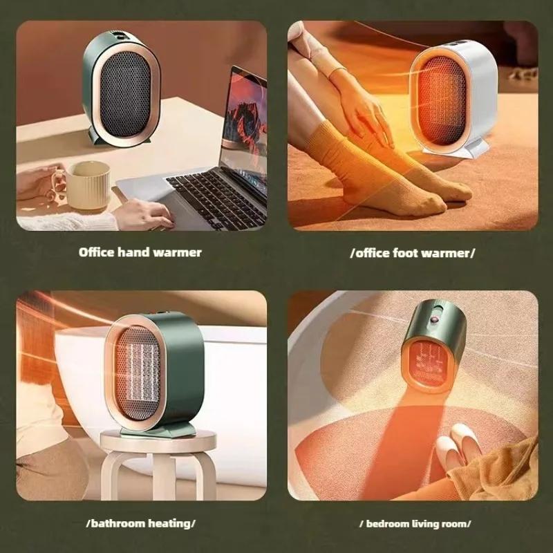 New heater high power 1200W desktop small heater ceramic PTC heating household intelligent electric heater
