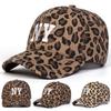 Men Letter Embroidered Leopard Baseball Cap Outdoor Adjustable Sunscreen Leisure Hat Spring Autumn Travel Tourism Beach Vacation