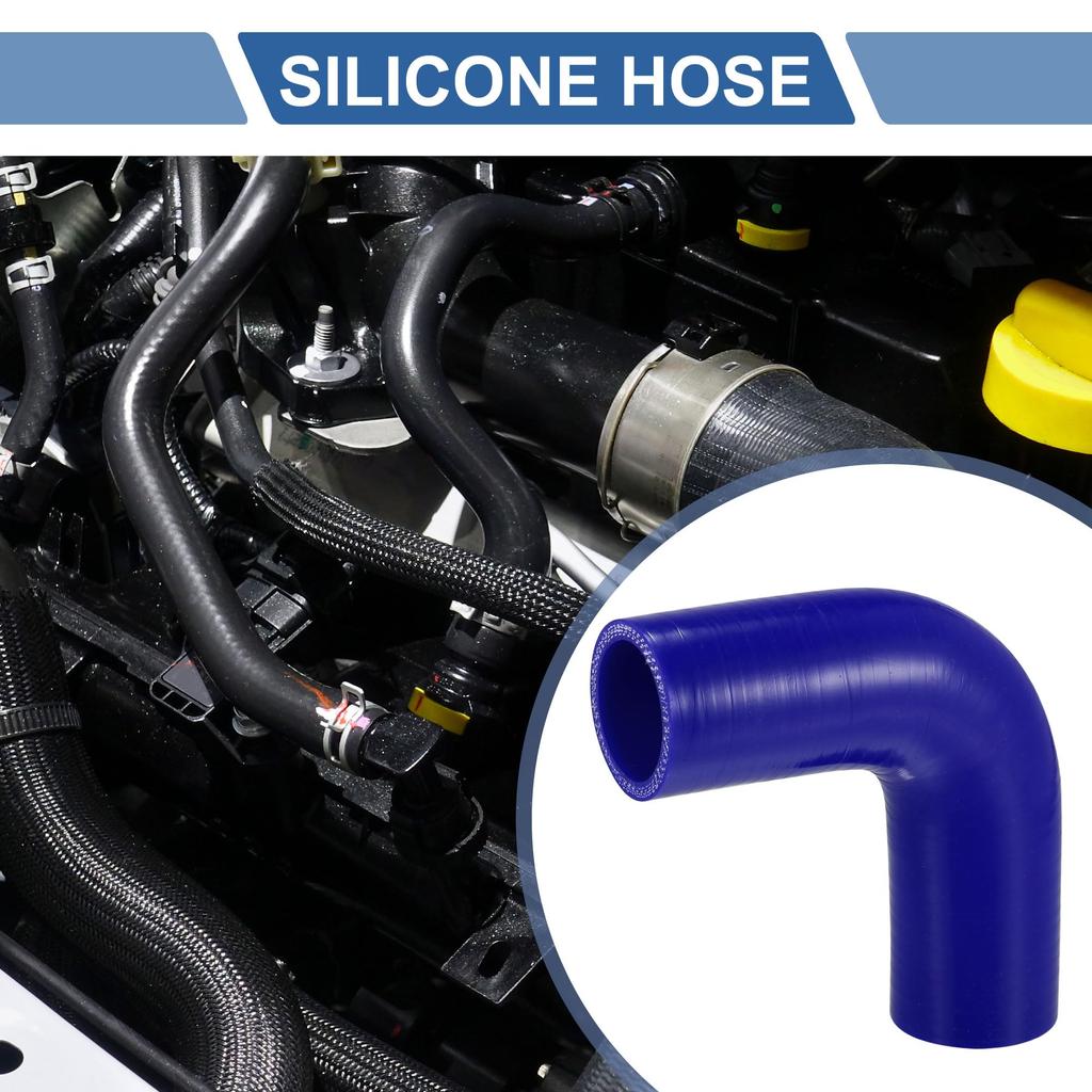 X AUTOHAUX 1 Set 38mm / 1.50" ID 100mm / 3.94" Length 90 Degree