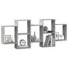 VidaXL Wall Shelf Concrete Grey 159x18x65 Cm Engineered Wood 853212
