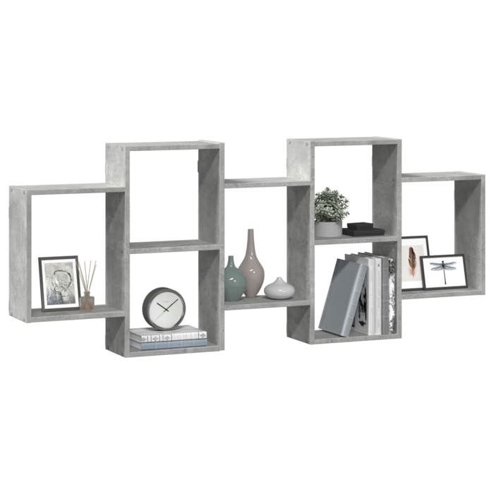 VidaXL Étagère murale gris béton 159x18x65 cm bois d'ingénierie 853212