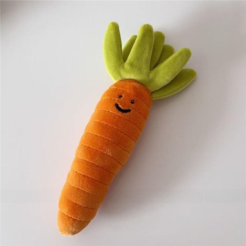 Vegetable Plush Toy Bag Charm With Pp Cotton Filling For Gift Giving And Collection