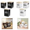 Portable Garlic Storage Bin Set Iron Bamboo Kitchen Container with Ventilation for Vegetable Freshness