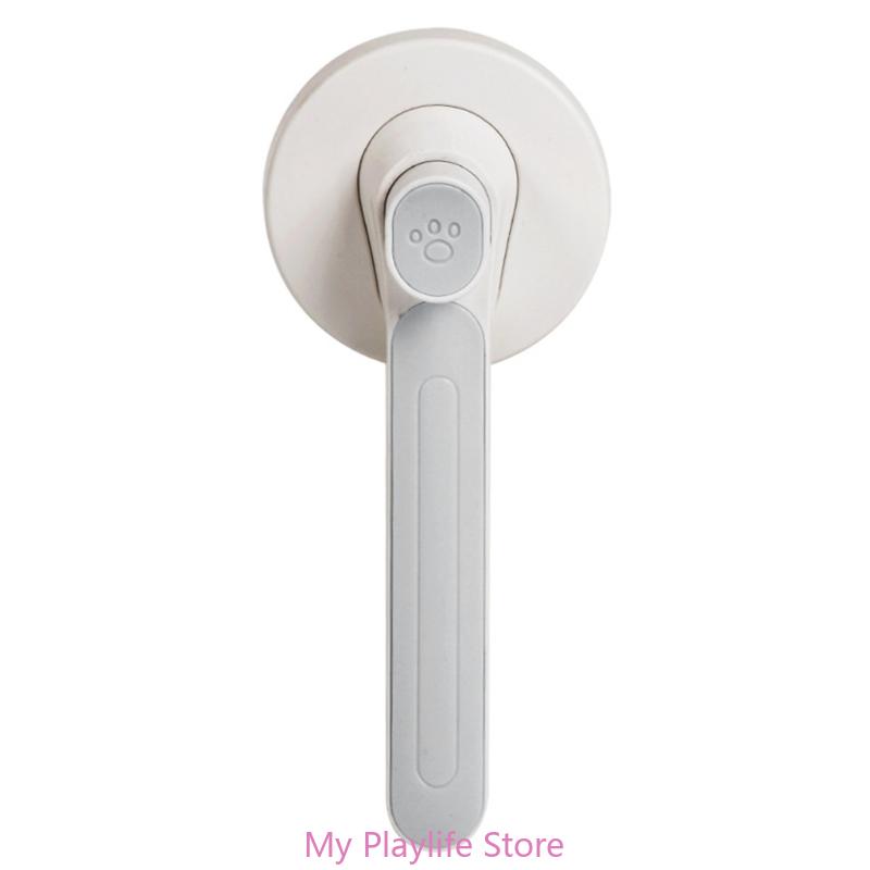 

Pet Grooming Comb Cat Brush Dogs Comb Self Cleaning Massage Brush for Dogs Hair Removes Tangles Pet Hair Massages Comb серый