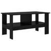 Coffee Table Black Oak Look 90 X 50 X 45 Cm Engineered Wood