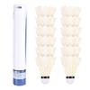 12 Pack Badminton Shuttlecocks for Training Durable Goose Feather with Stable Aerial Track Sturdy Cork Ball 12 Pack