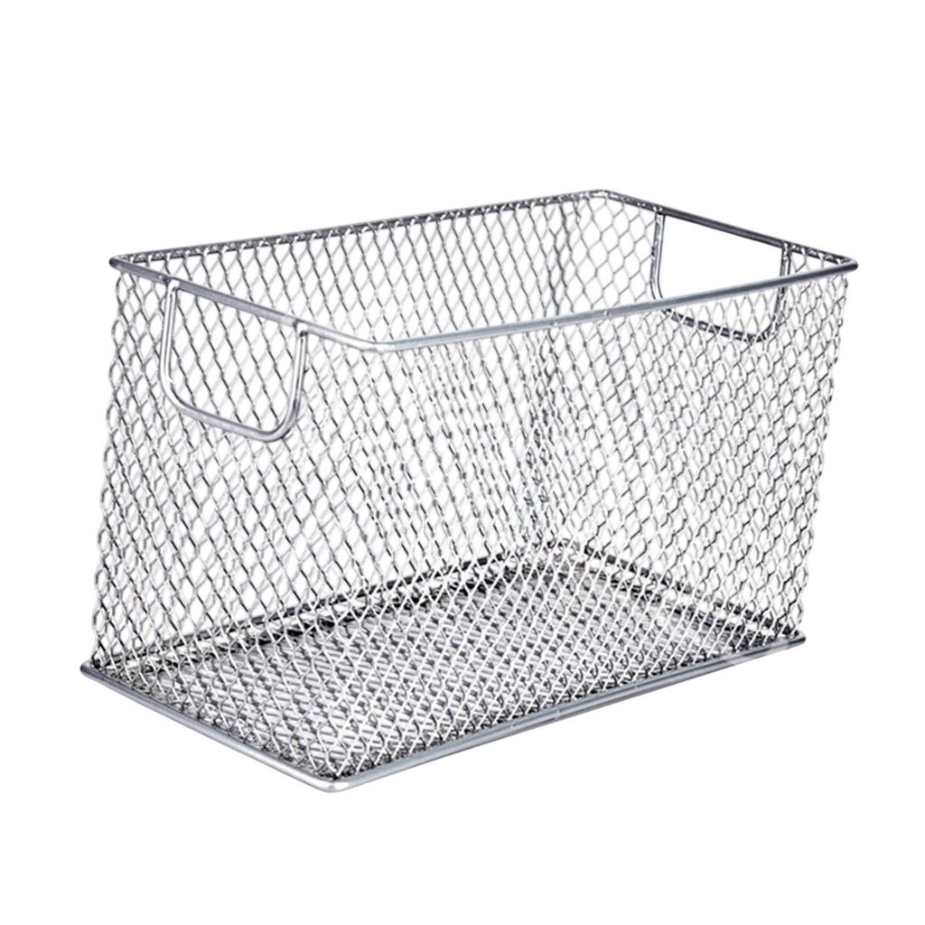 Mesh Wire Storage Basket Multifunction Organizing Organizer Bin Wire Basket for Shelves Bathroom Countertop Pantry Laundry